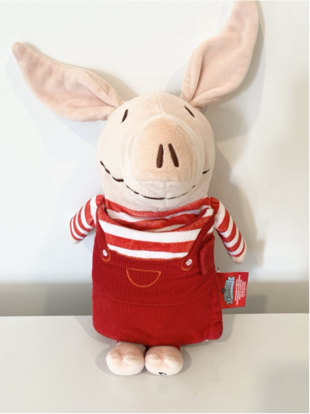 Zoobies Olivia the Pig Book Buddies Plush 2012 Cloth Storybook 16” Doll